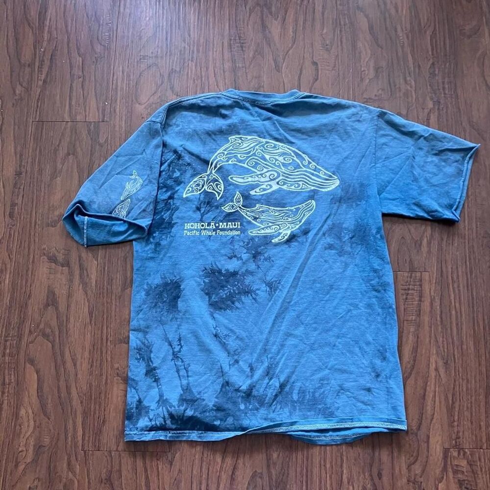 American-vintage Men's Blue and Grey T-shirt